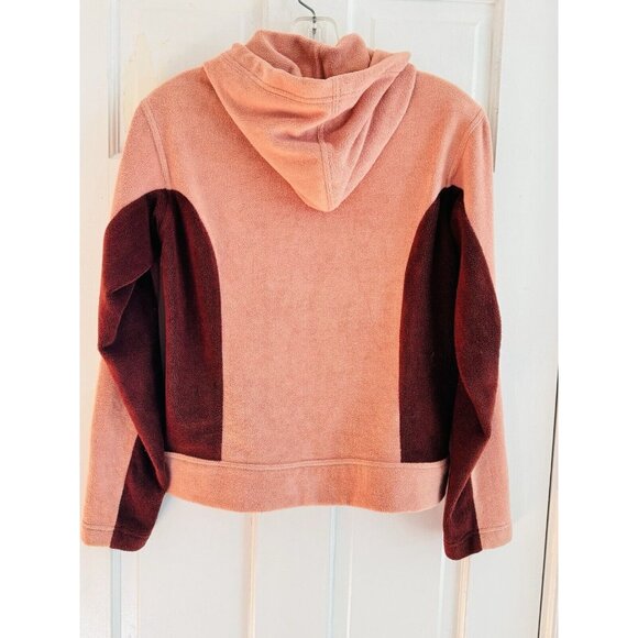 Patagonia Women Sz XS Snap-T Fleece Jacket Pinky Peach Brown Soft Fuzzy Full Zip - Picture 6 of 8